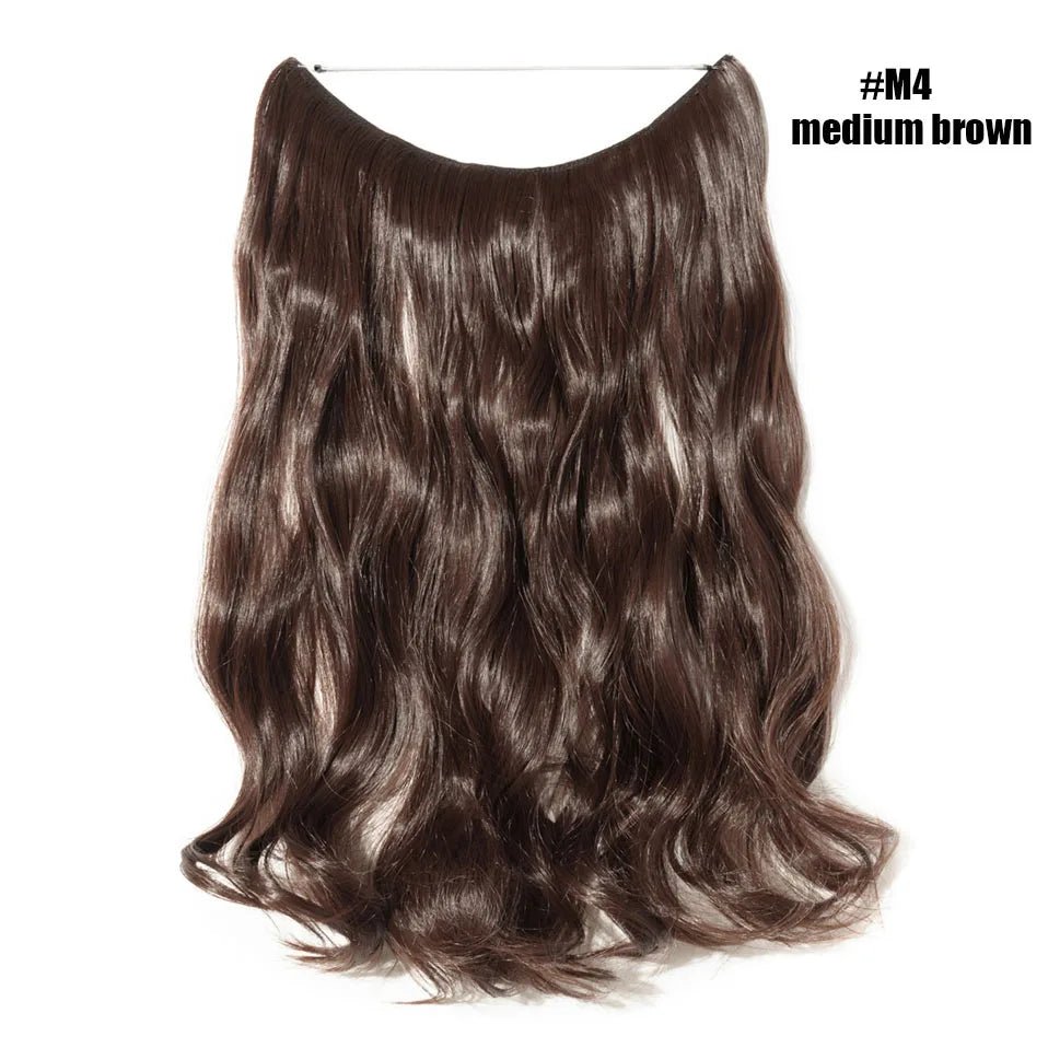 Synthetic Invisible Wire Hairpieces Hair Extension - HairNjoy