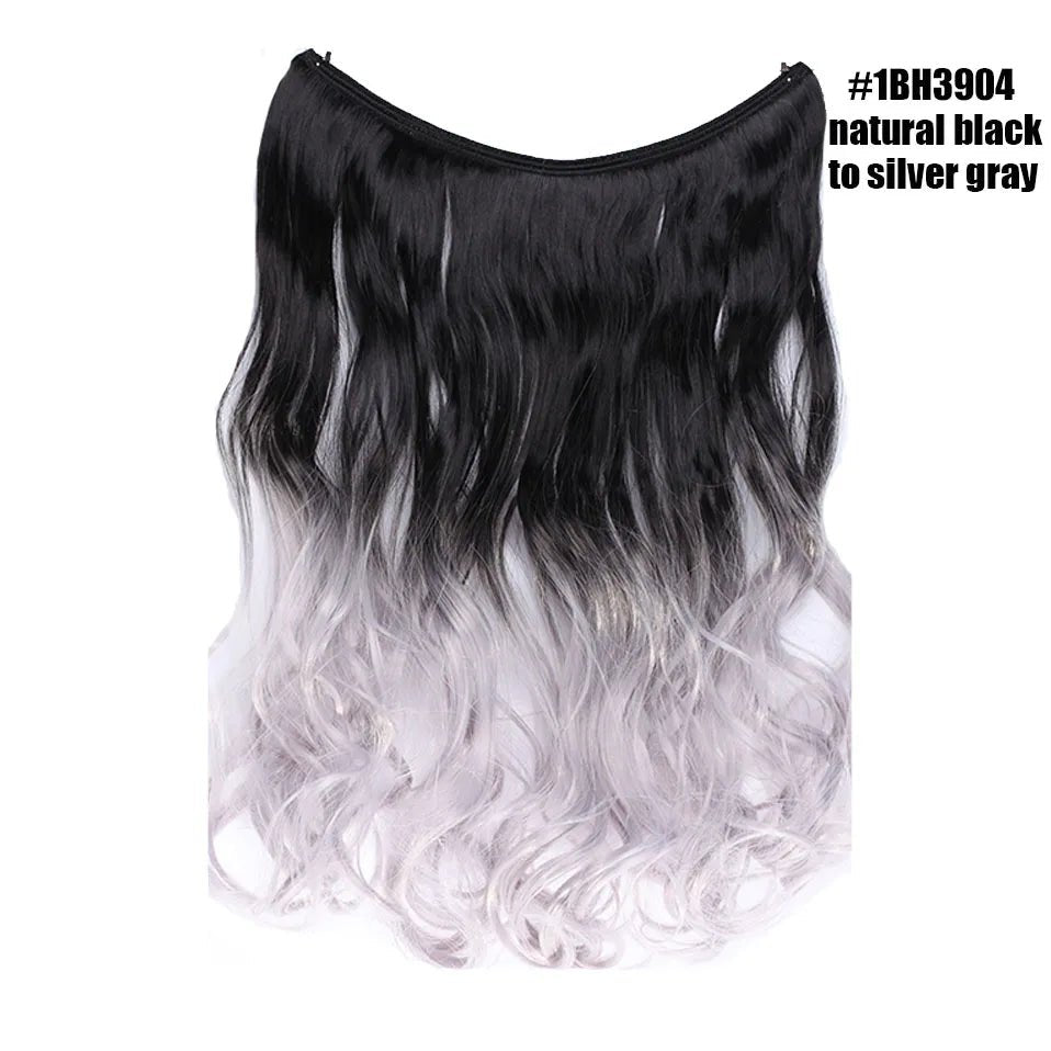 Synthetic Invisible Wire Hairpieces Hair Extension - HairNjoy