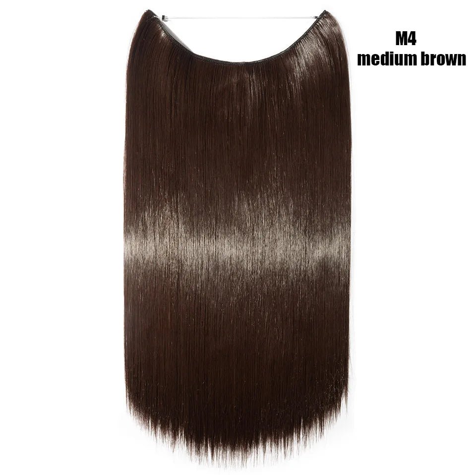 Synthetic Invisible Wire Hairpieces Hair Extension - HairNjoy