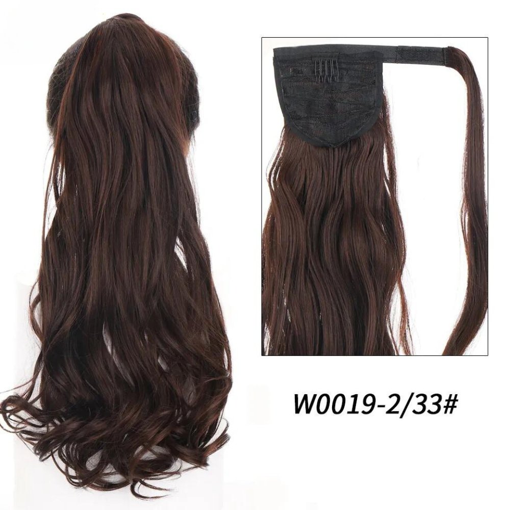 Synthetic Long Wavy Clip Ponytail Hair Extension - HairNjoy