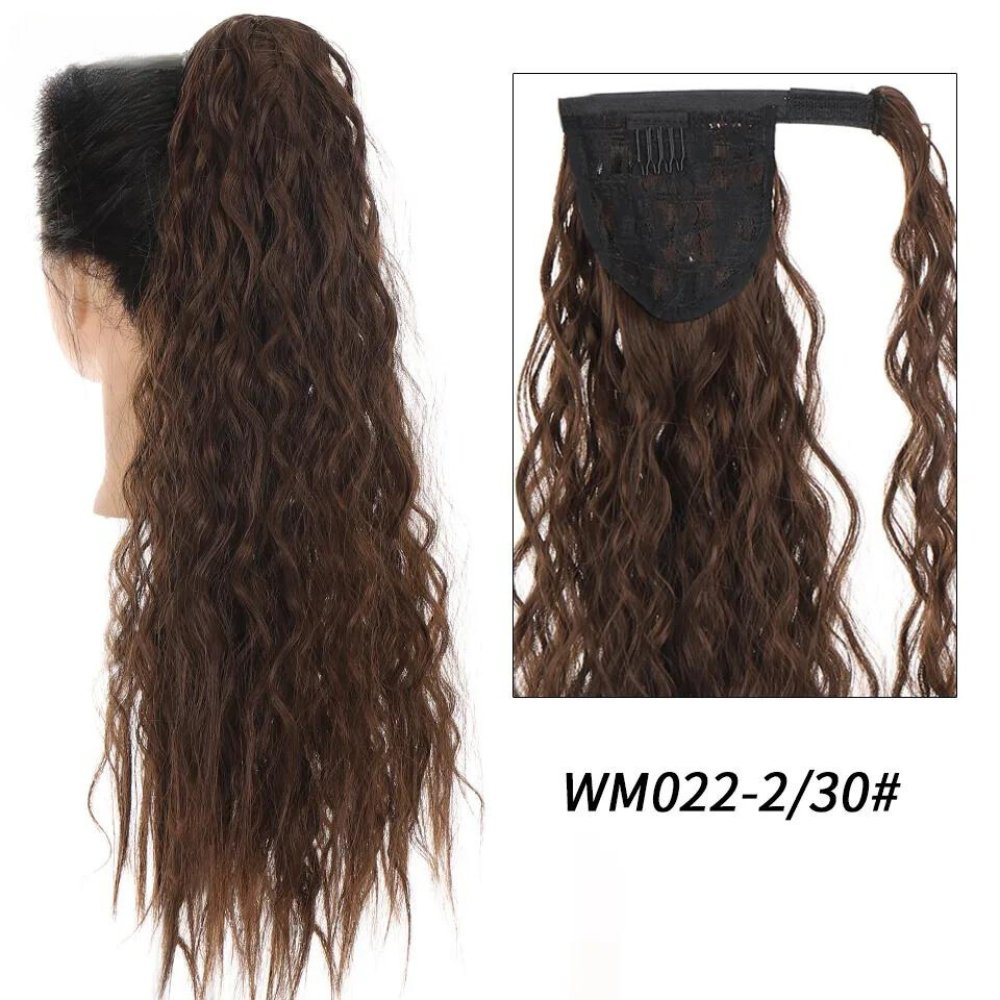 Synthetic Long Wavy Clip Ponytail Hair Extension - HairNjoy