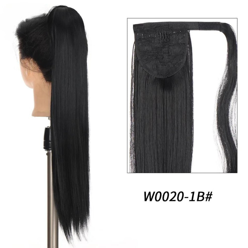 Synthetic Long Wavy Clip Ponytail Hair Extension - HairNjoy