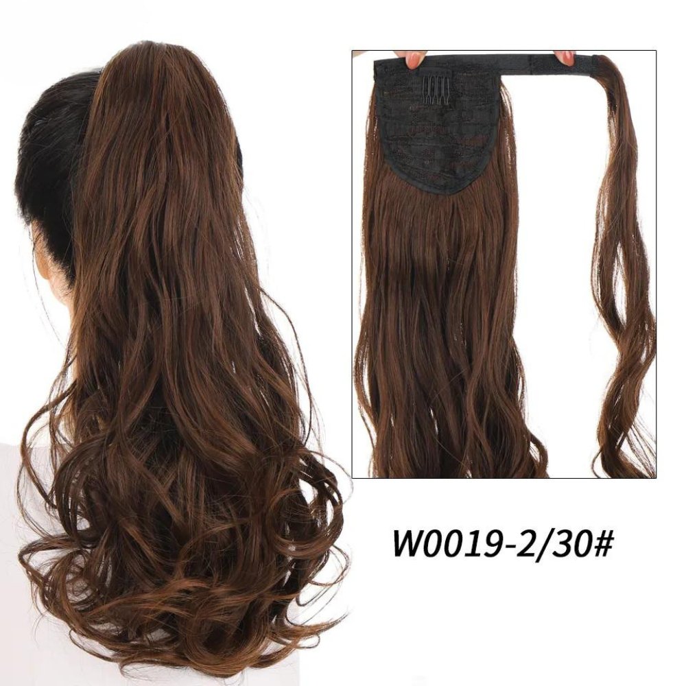 Synthetic Long Wavy Clip Ponytail Hair Extension - HairNjoy