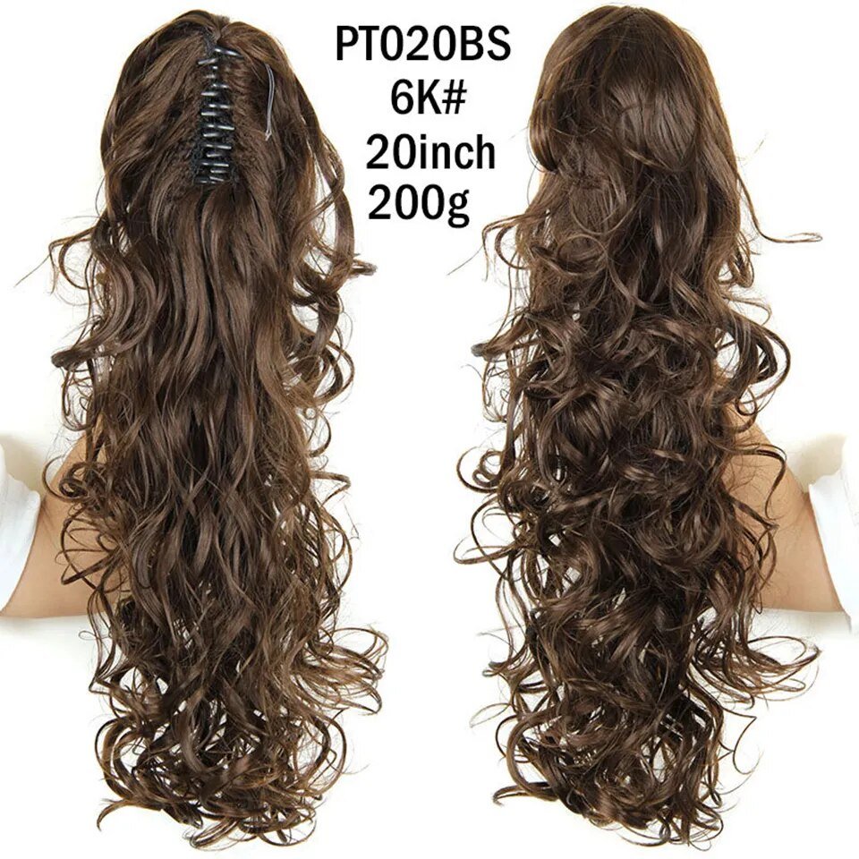 Synthetic Ponytail Clip in Wavy Hair Extension - HairNjoy