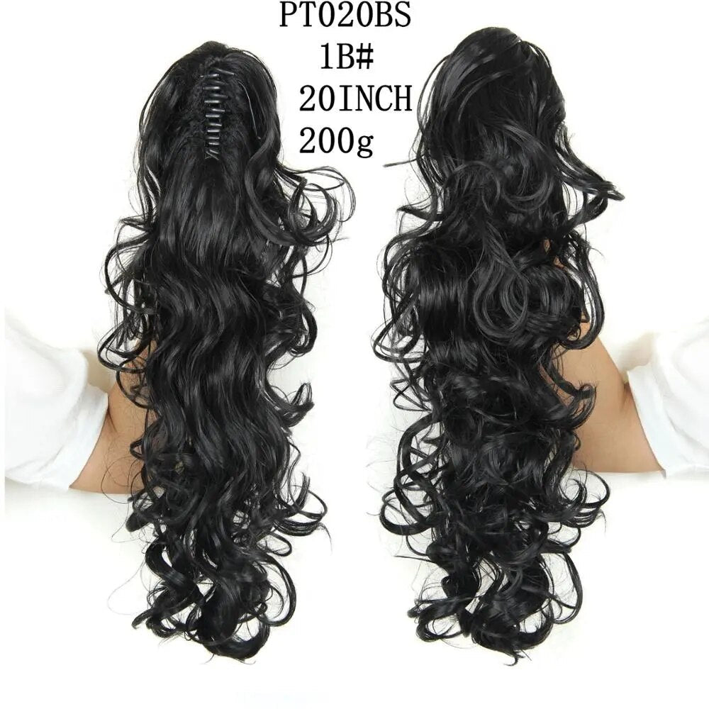 Synthetic Ponytail Clip in Wavy Hair Extension - HairNjoy