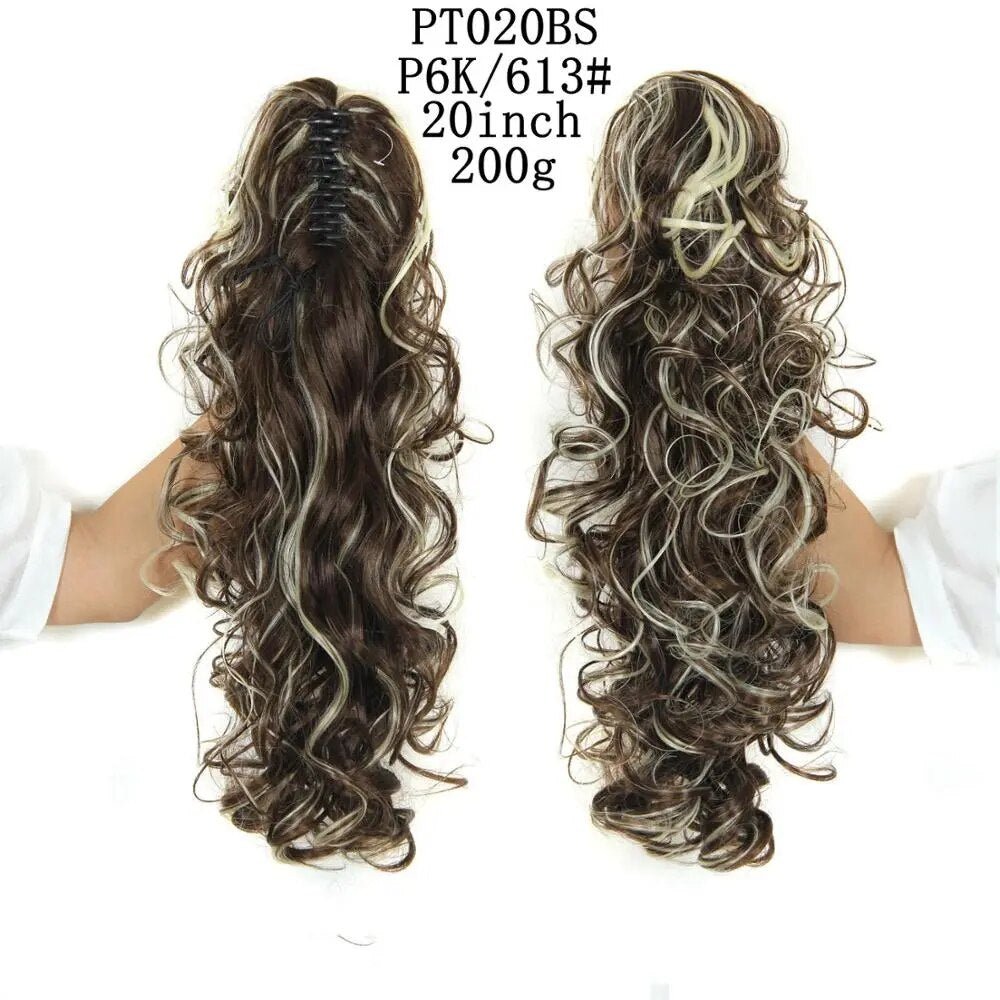 Synthetic Ponytail Clip in Wavy Hair Extension - HairNjoy