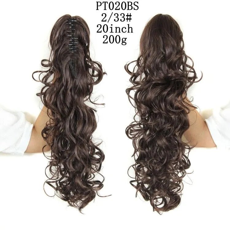 Synthetic Ponytail Clip in Wavy Hair Extension - HairNjoy