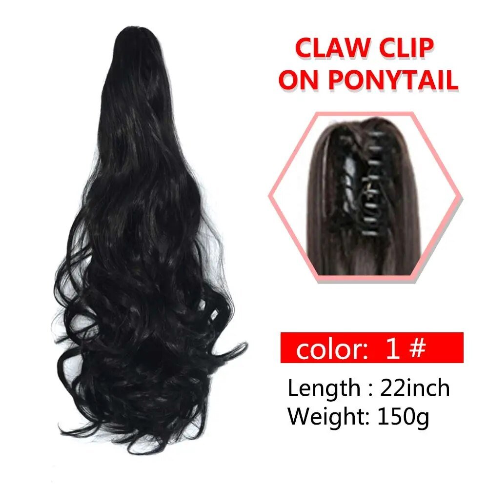 Wavy Claw Clip On Ponytail Hair Extension - HairNjoy