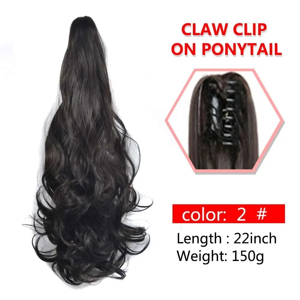 Wavy Claw Clip On Ponytail Hair Extension - HairNjoy
