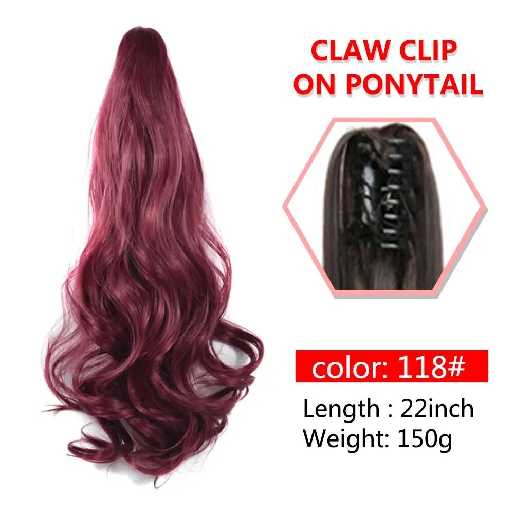 Wavy Claw Clip On Ponytail Hair Extension - HairNjoy