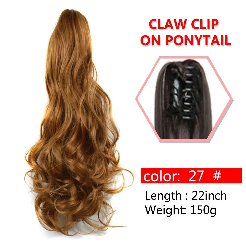 Wavy Claw Clip On Ponytail Hair Extension - HairNjoy