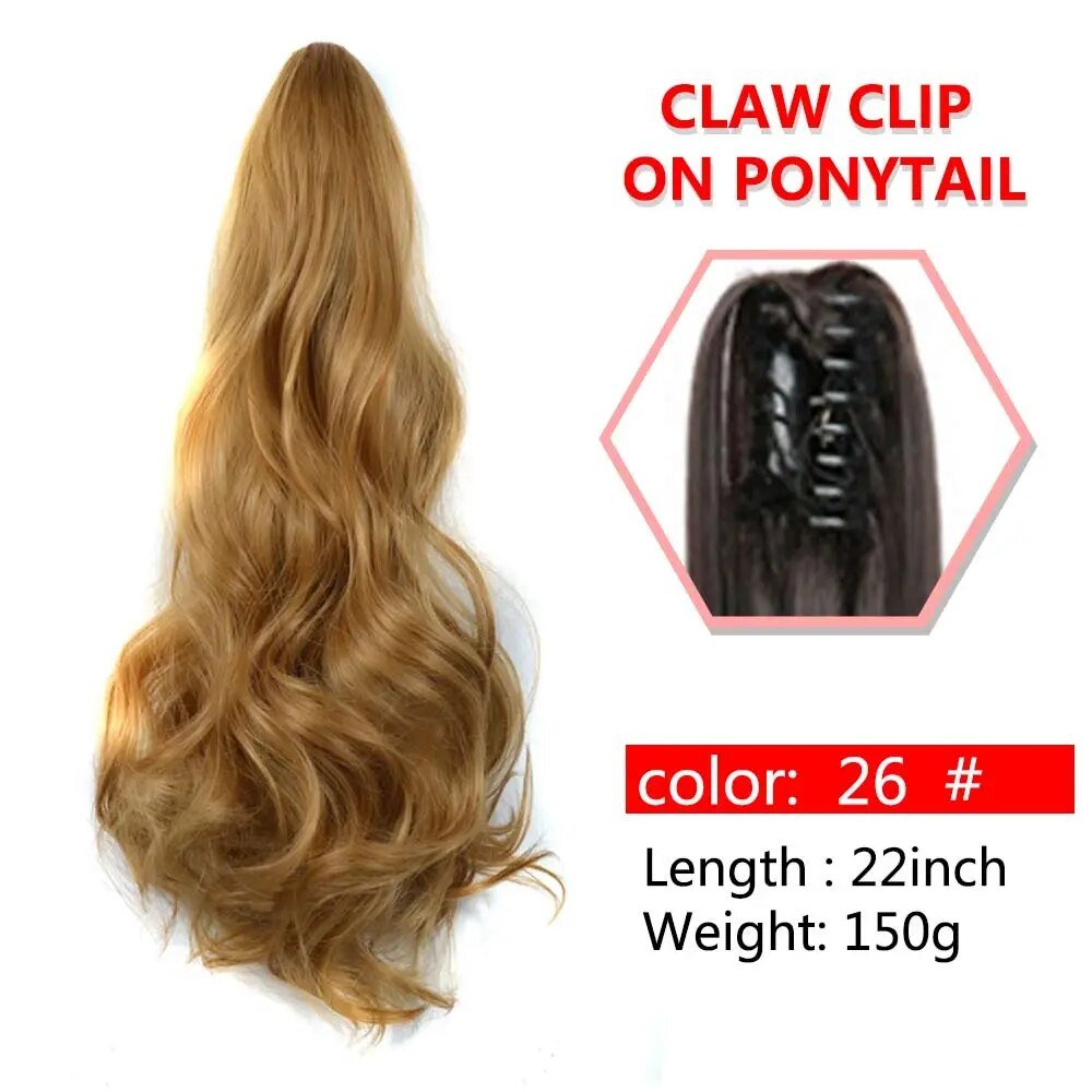 Wavy Claw Clip On Ponytail Hair Extension - HairNjoy