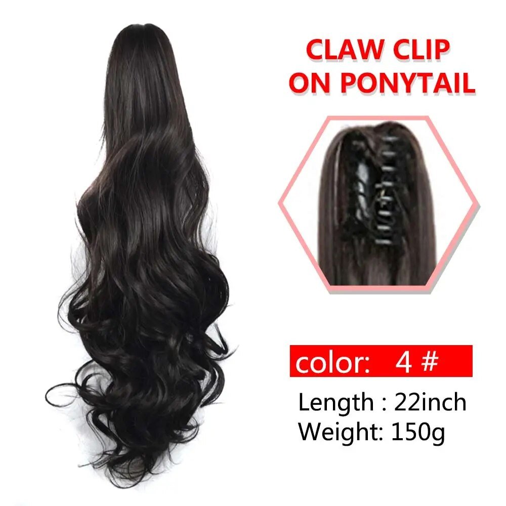 Wavy Claw Clip On Ponytail Hair Extension - HairNjoy