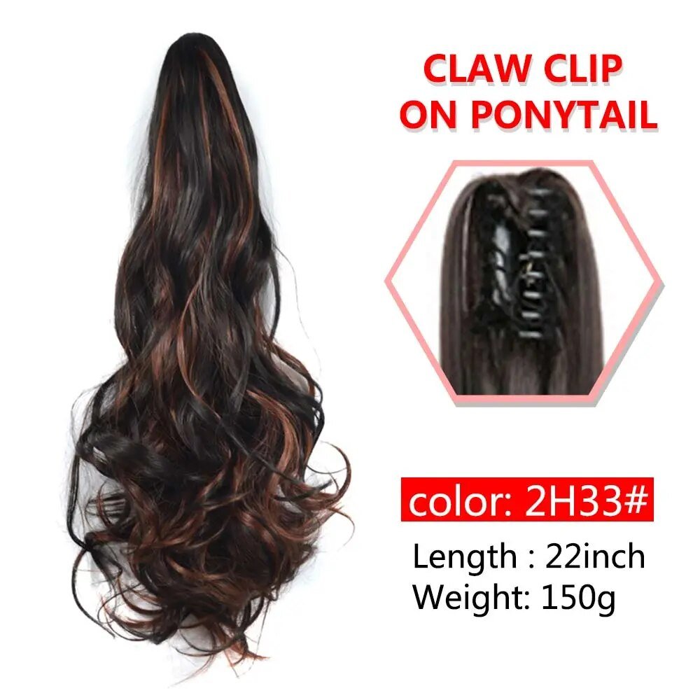 Wavy Claw Clip On Ponytail Hair Extension - HairNjoy