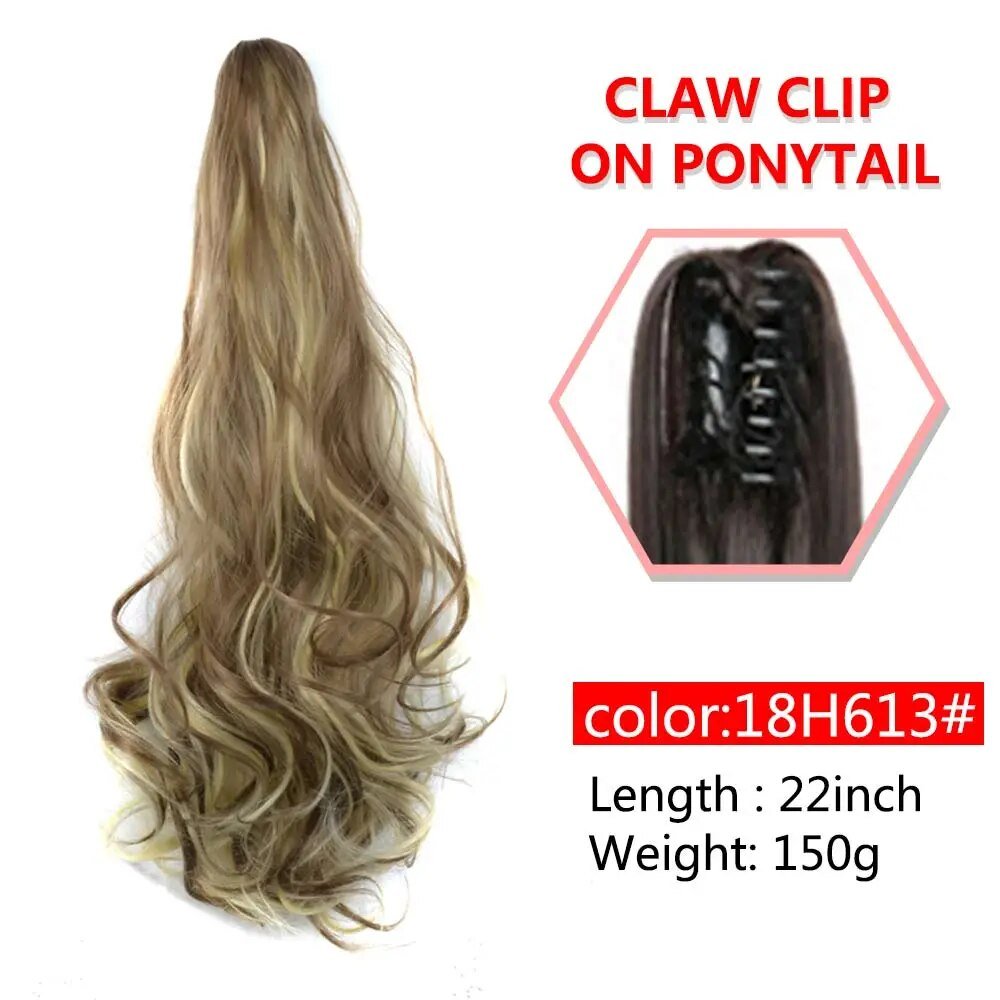 Wavy Claw Clip On Ponytail Hair Extension - HairNjoy