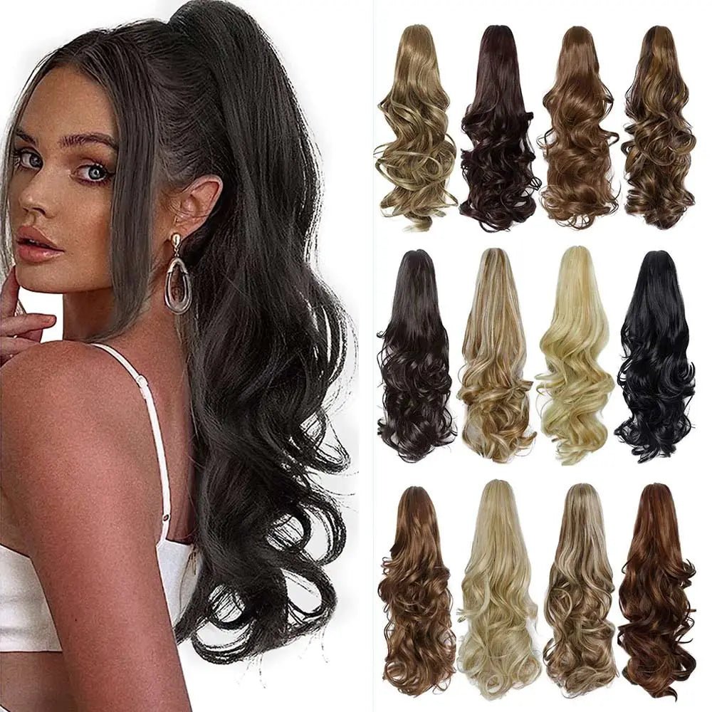 Wavy Claw Clip On Ponytail Hair Extension - HairNjoy