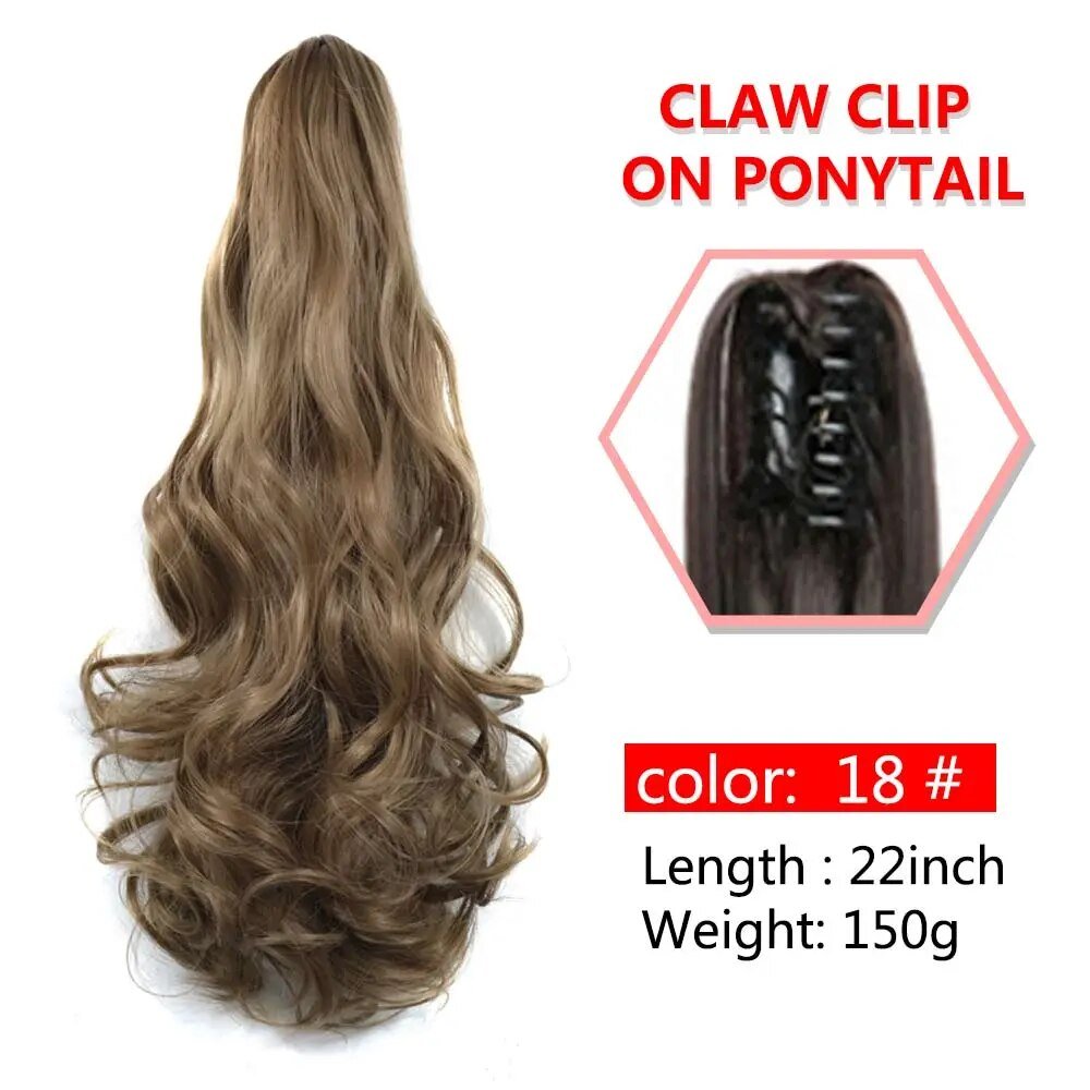 Wavy Claw Clip On Ponytail Hair Extension - HairNjoy