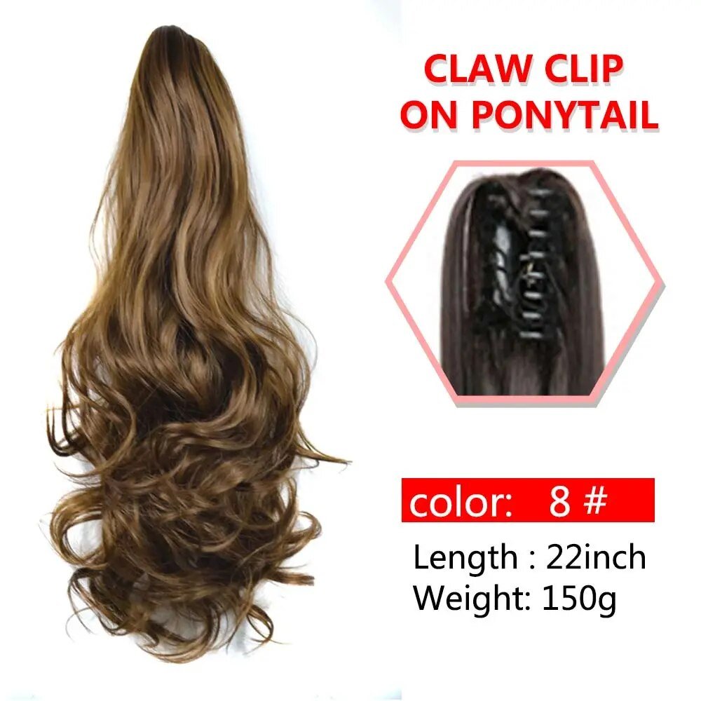 Wavy Claw Clip On Ponytail Hair Extension - HairNjoy