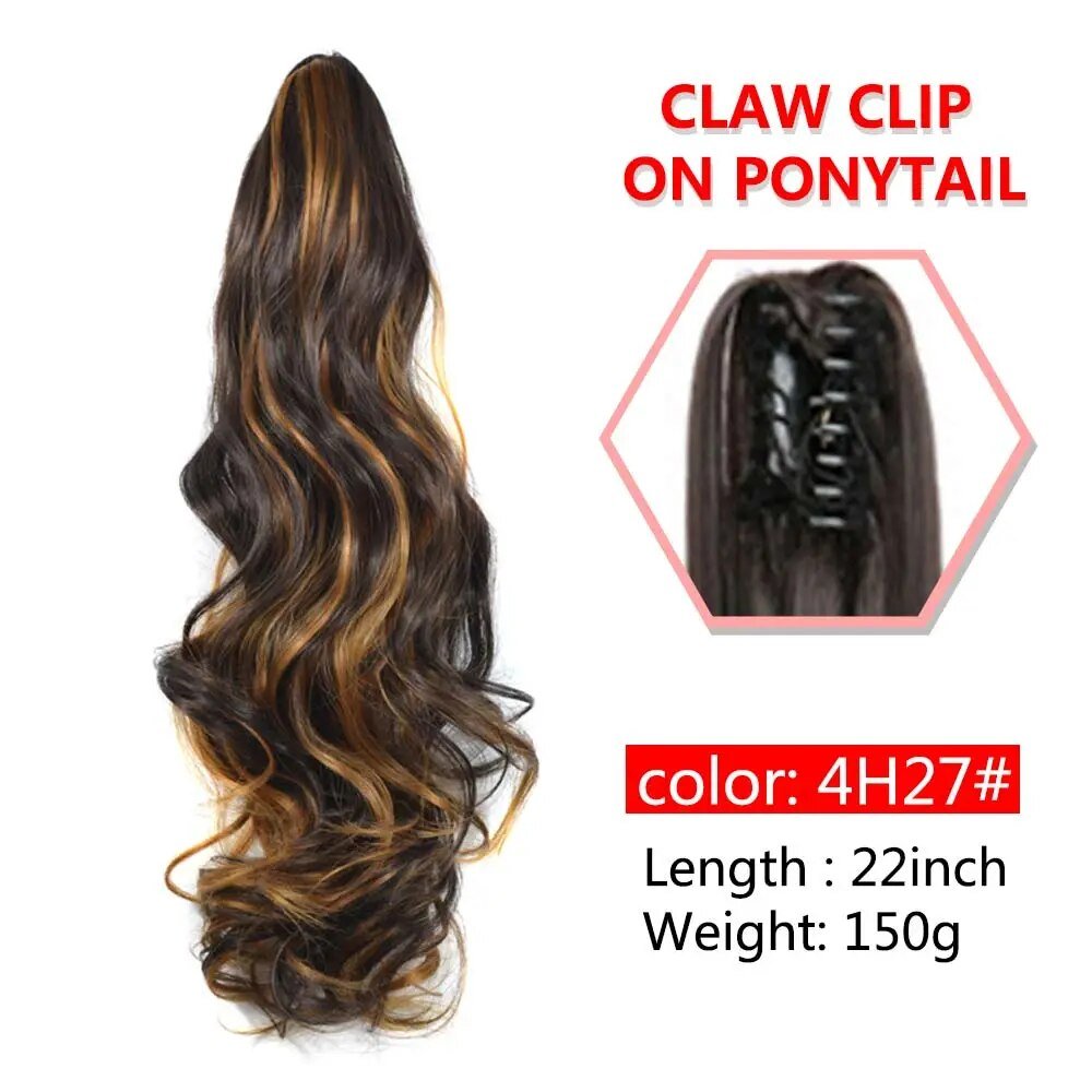 Wavy Claw Clip On Ponytail Hair Extension - HairNjoy