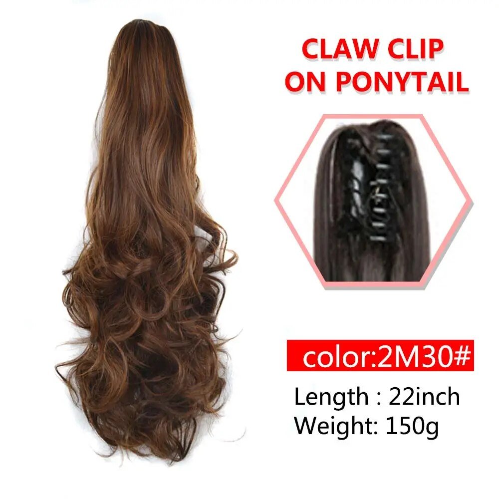 Wavy Claw Clip On Ponytail Hair Extension - HairNjoy