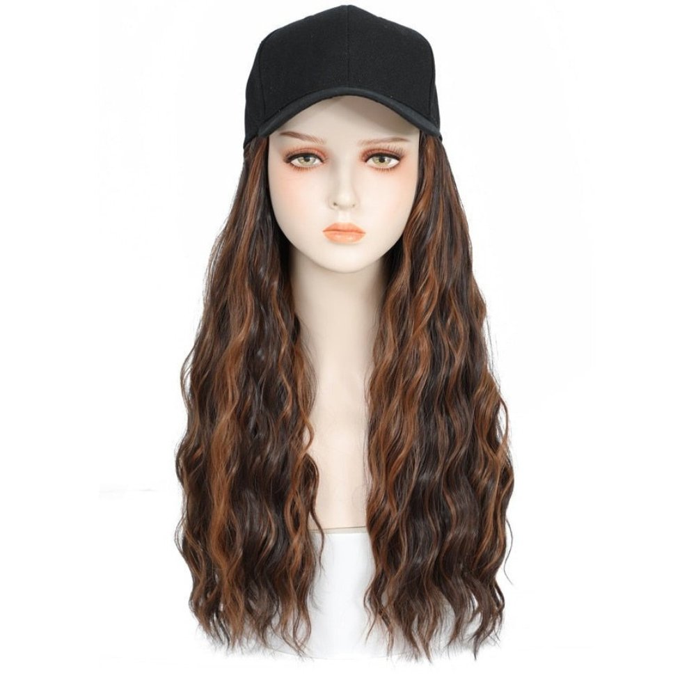 Wavy Hair Extension with Baseball Cap - HairNjoy