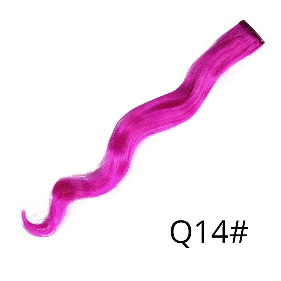 Wavy One Clip In Rainbow Hair Extension - HairNjoy