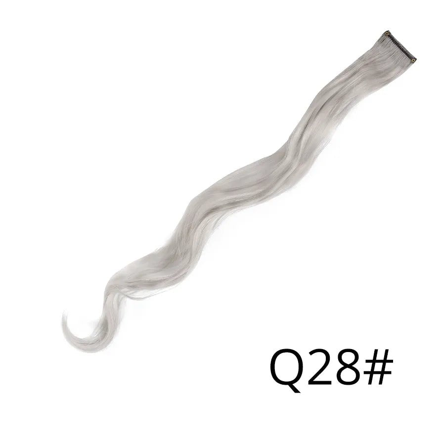 Wavy One Clip In Rainbow Hair Extension - HairNjoy