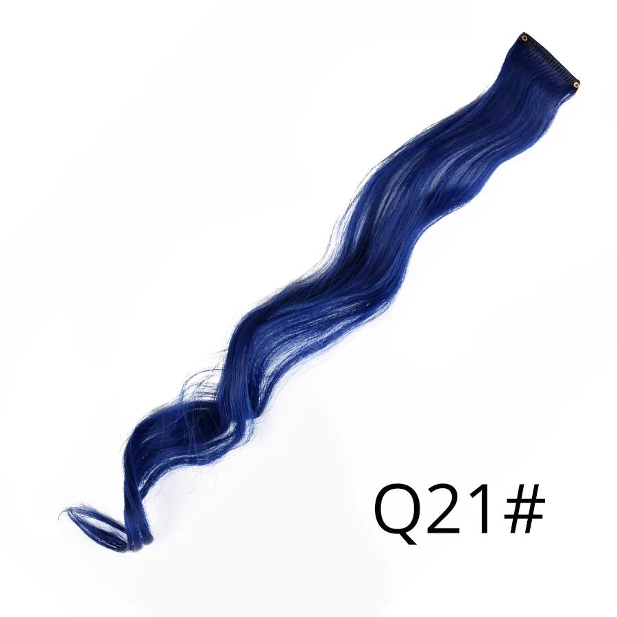 Wavy One Clip In Rainbow Hair Extension - HairNjoy