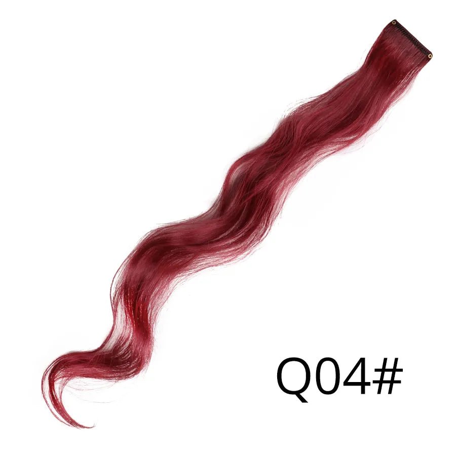 Wavy One Clip In Rainbow Hair Extension - HairNjoy