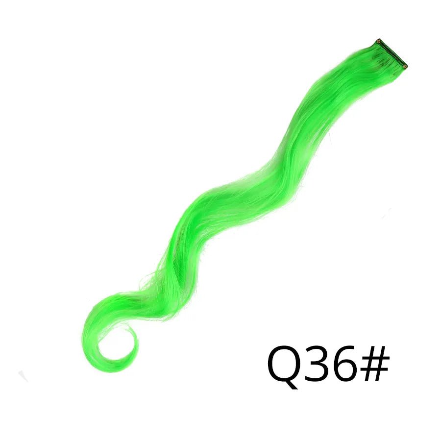 Wavy One Clip In Rainbow Hair Extension - HairNjoy