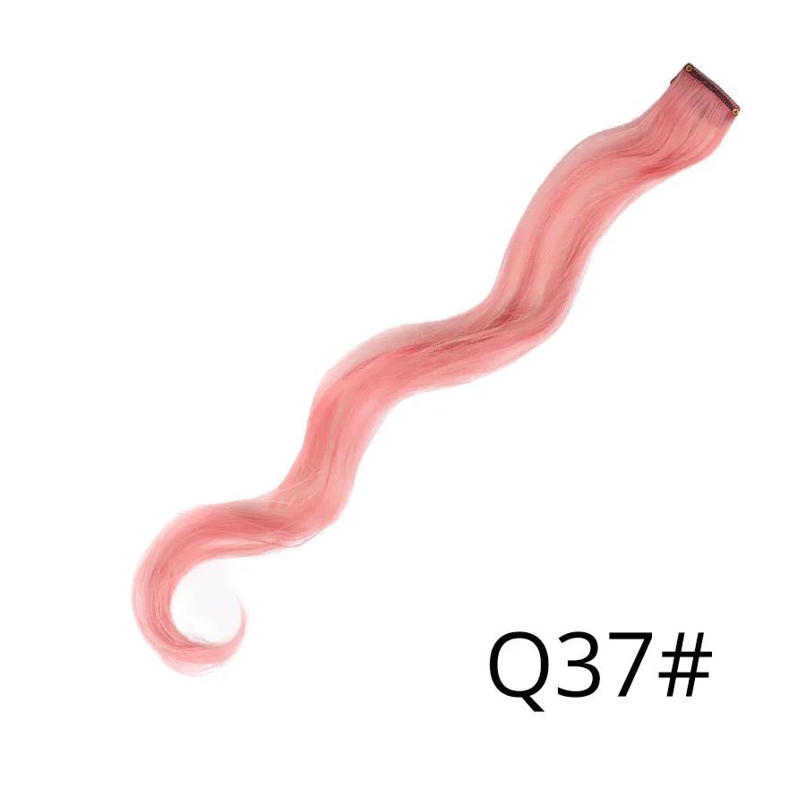 Wavy One Clip In Rainbow Hair Extension - HairNjoy