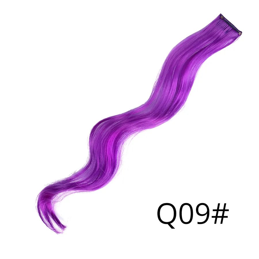 Wavy One Clip In Rainbow Hair Extension - HairNjoy