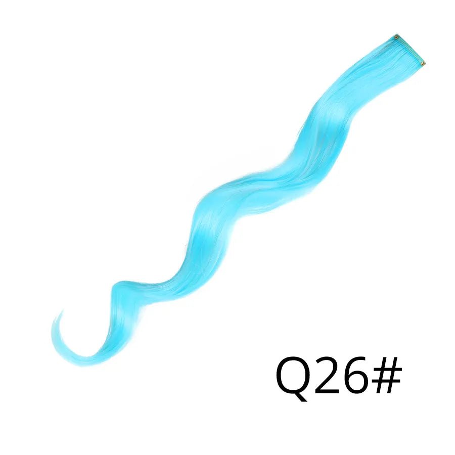 Wavy One Clip In Rainbow Hair Extension - HairNjoy