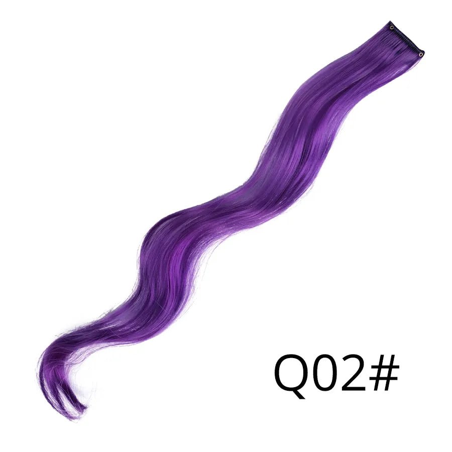 Wavy One Clip In Rainbow Hair Extension - HairNjoy