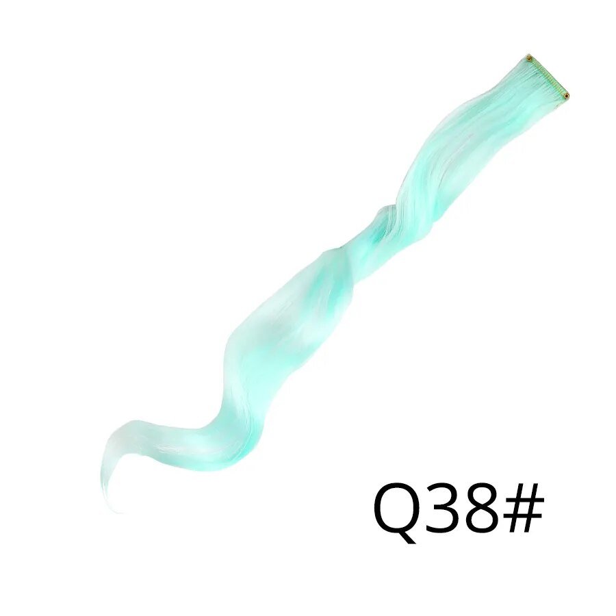 Wavy One Clip In Rainbow Hair Extension - HairNjoy