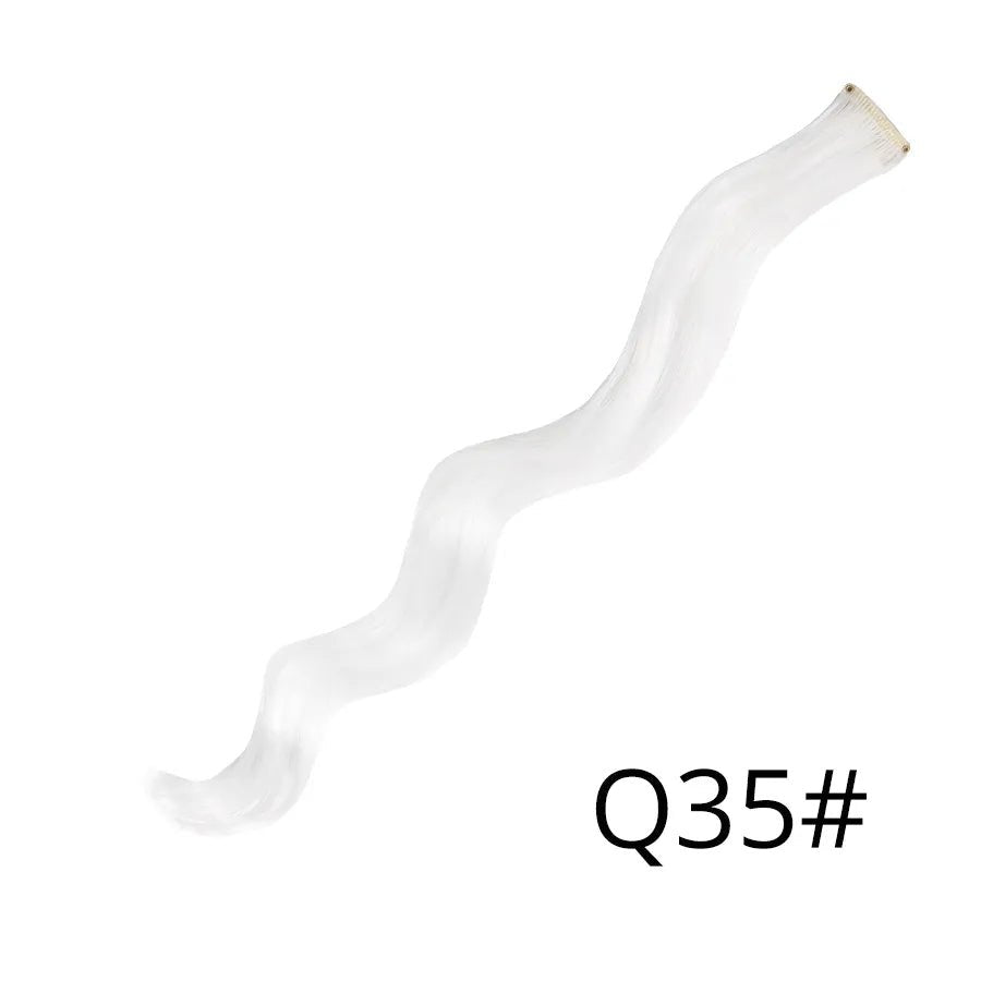 Wavy One Clip In Rainbow Hair Extension - HairNjoy