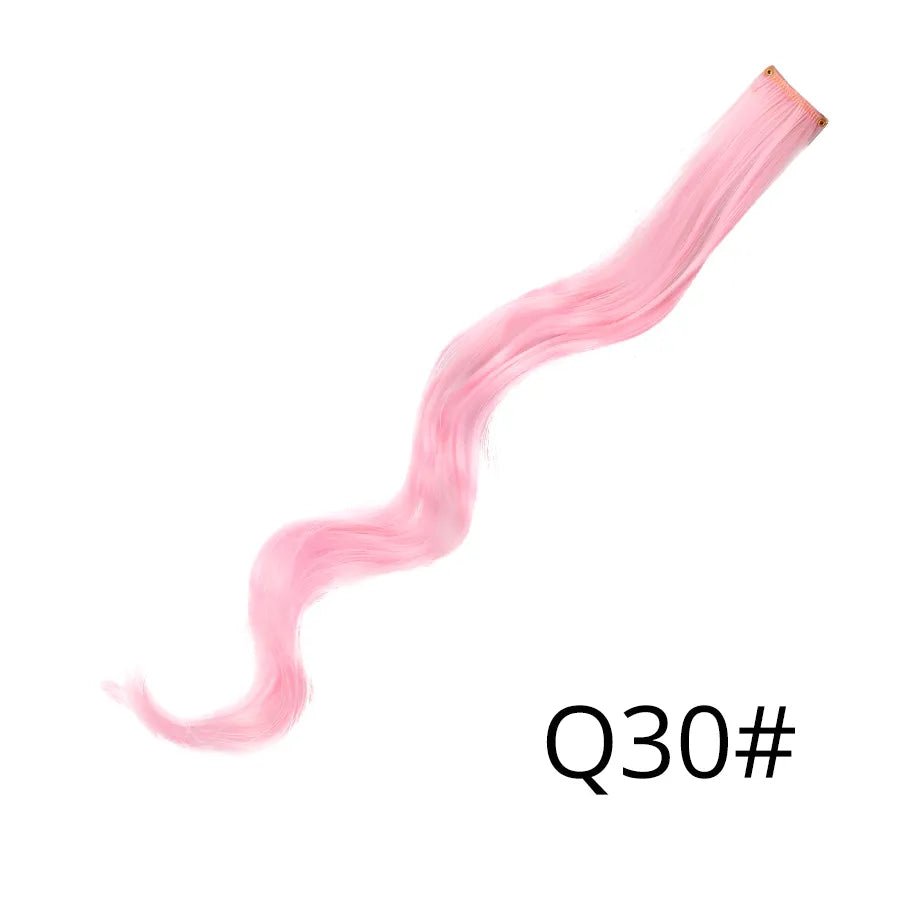 Wavy One Clip In Rainbow Hair Extension - HairNjoy