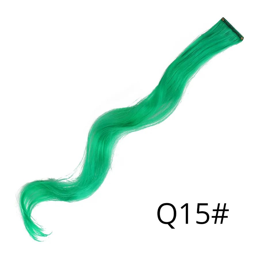 Wavy One Clip In Rainbow Hair Extension - HairNjoy