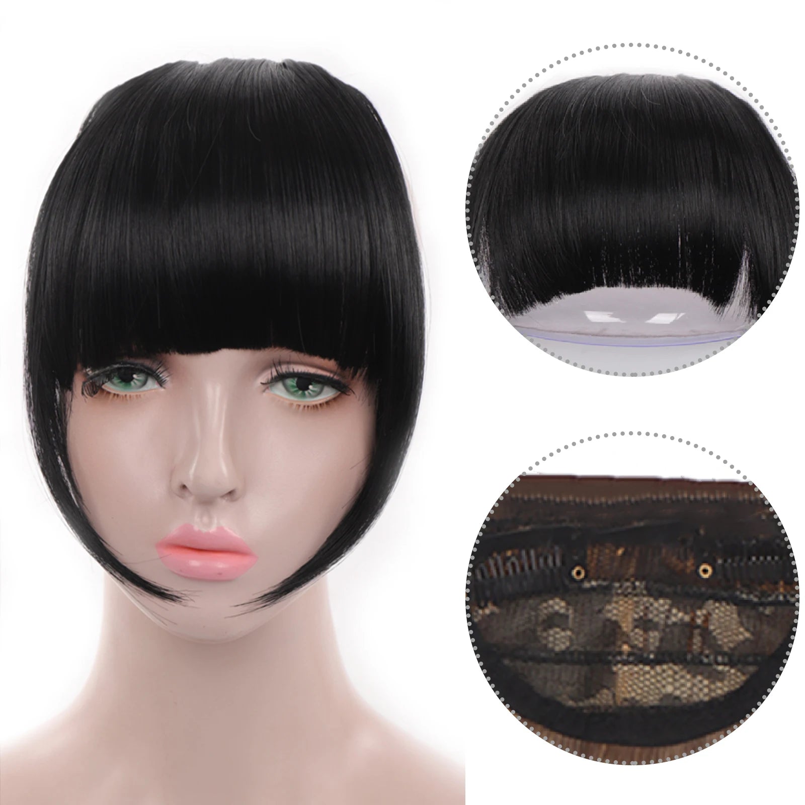 Clip - In Synthetic Air Bangs Hair Extension - HairNjoy