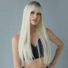 Long Straight Wig with Bangs - HairNjoy