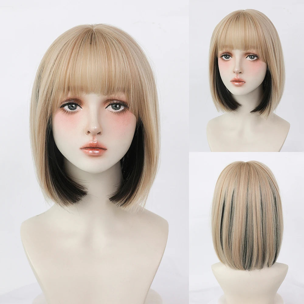 Flaxen Wavy Bob Wig - HairNjoy