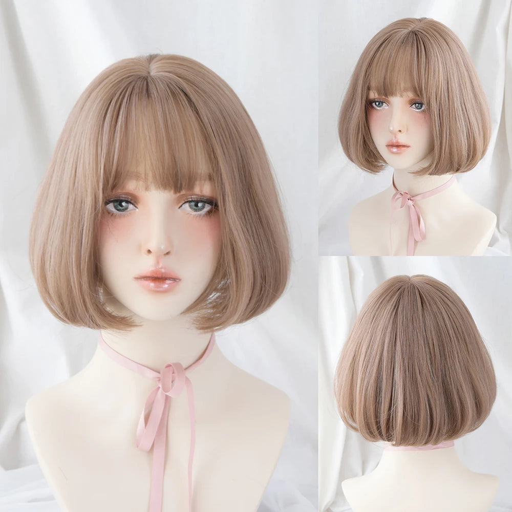 Flaxen Wavy Bob Wig - HairNjoy