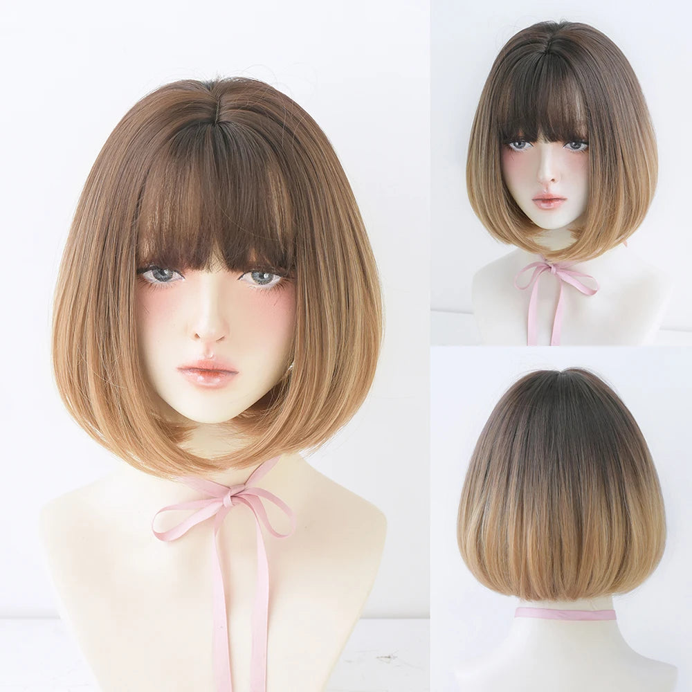 Flaxen Wavy Bob Wig - HairNjoy