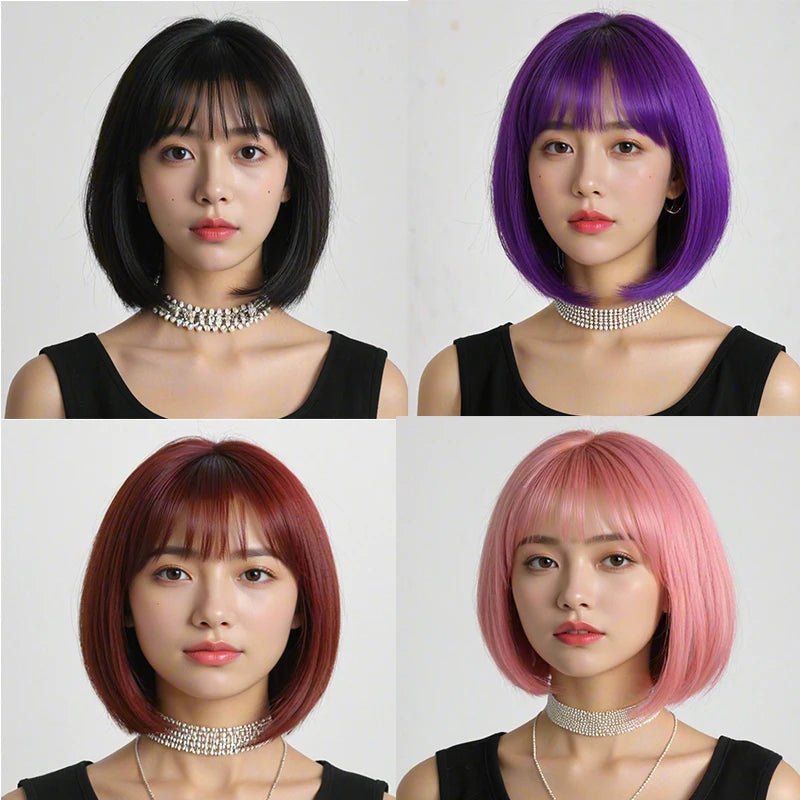 Anime Style Short Bob Wig - HairNjoy