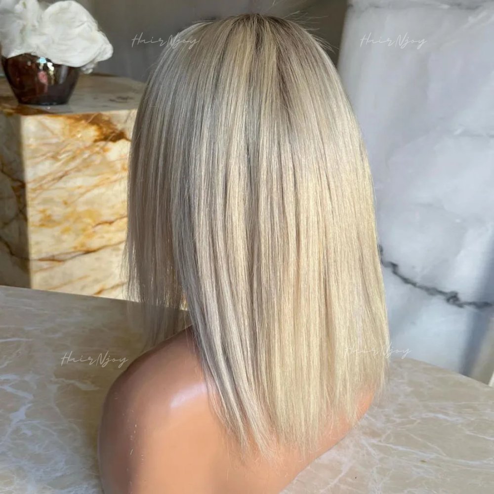 Ash Blonde Bob Wig - HairNjoy