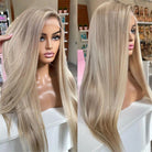 Ash Blonde Elegant Wig - HairNjoy