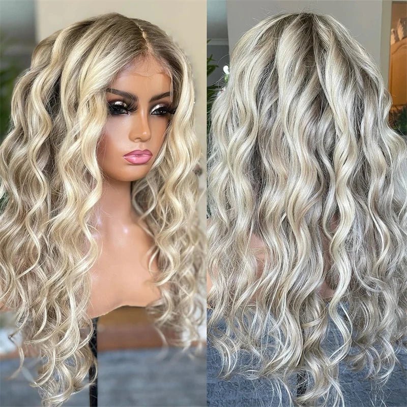 Ash Blonde Loose Curly Wig - HairNjoy