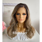 Ash Ombre Blonde 13x4 Deep Lace Front Body Wave Wig - HairNjoy