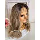 Ash Ombre Blonde 13x4 Deep Lace Front Body Wave Wig - HairNjoy