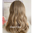 Ash Ombre Blonde 13x4 Deep Lace Front Body Wave Wig - HairNjoy